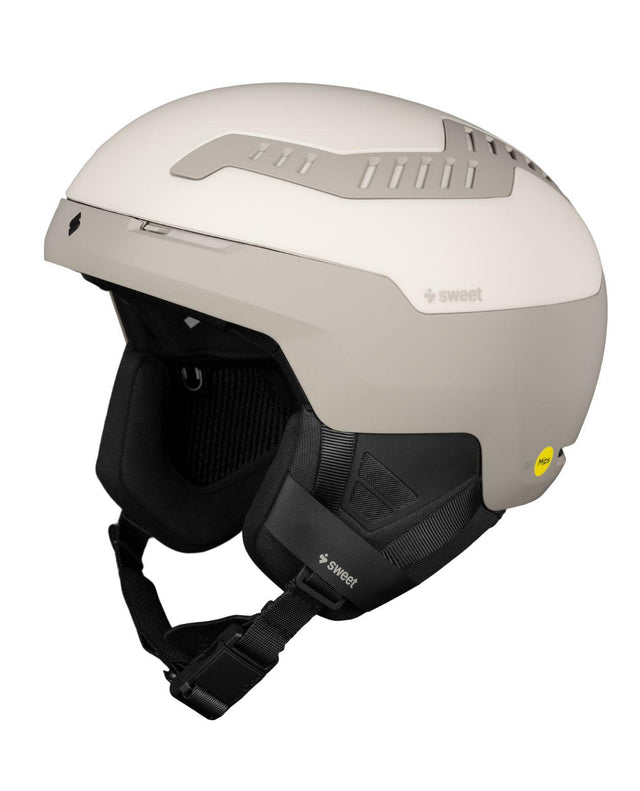 Sweet Protection Switcher 2Vi Mips alpinhjälm i färggrå Warm Thunder med justerbar ventilation för alpina skidåkare.