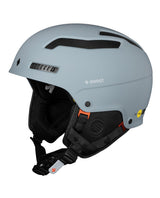 Ljusgrå Sweet Protection Trooper 2Vi Mips skidhjälm i färgen Platinum Grey för alpinskidåkning.
