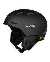 Svart Sweet Protection Winder Mips skidhjälm för juniorer i matt utförande med mjukt innerfoder.