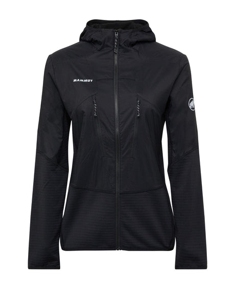 Mammut Aenergy ML Hybrid Hooded Jacket Dam - Svart mellanlager