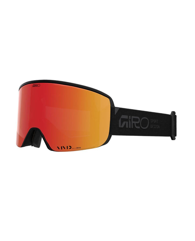 Giro Axis - Black Stacked skidglasögon med orange spegellins och svart båge för utförsåkning