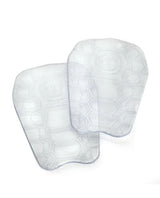 Sidas Shin Protector EVO benskydd i genomskinligt material med präglad logotyp och mönster.
