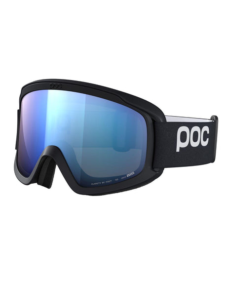 POC Opsin Uranium Black skigoggles med blå Clarity-lins och svart ram.