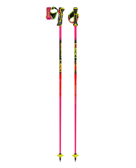 Leki Venom SL TR slalomstavar i neonrosa för alpina tävlingsåkare med Trigger-grepp - Alpingaraget