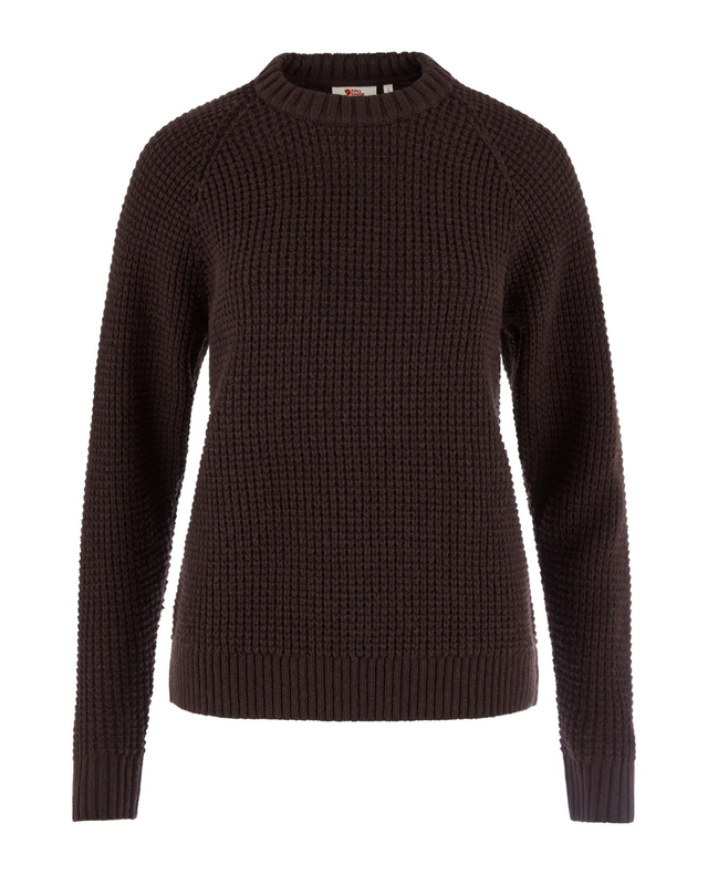 Fjällräven Övik Waffle Knit Women - Black Oak - Alpingaraget