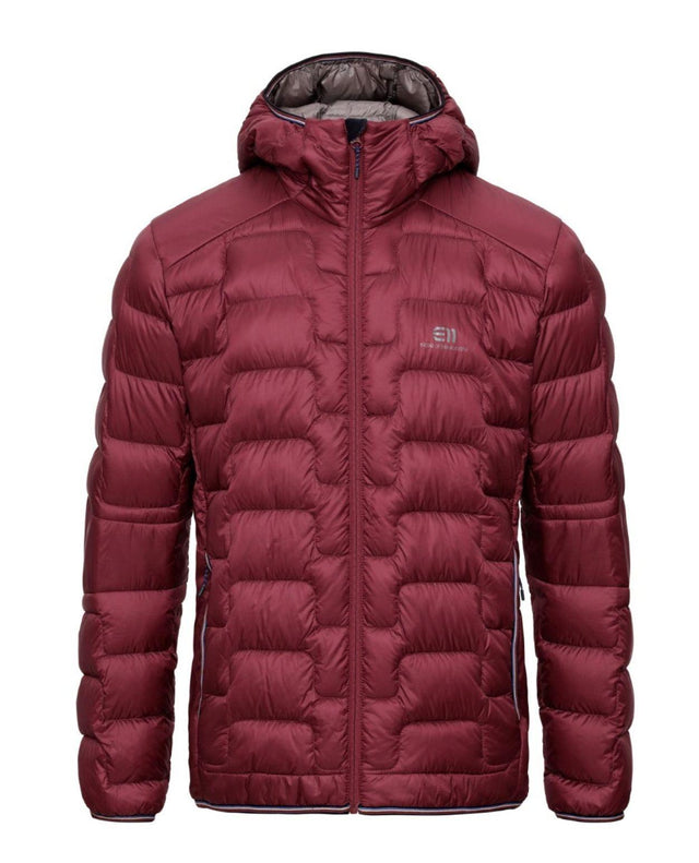 Elevenate Motion Down Hood Men - Tibetan Red - Röd dunjacka för herrar