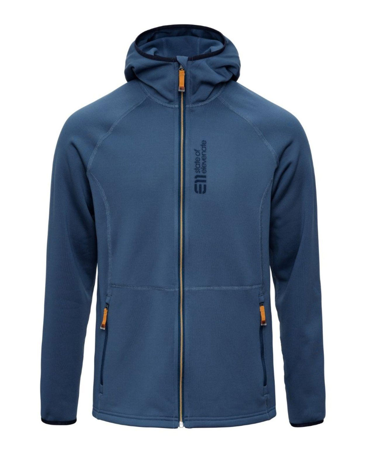 Elevenate Skiers Fleece Hood Men - Insignia Blue - Mellanlager