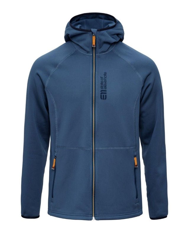 Elevenate Skiers Fleece Hood Men - Insignia Blue - Mellanlager