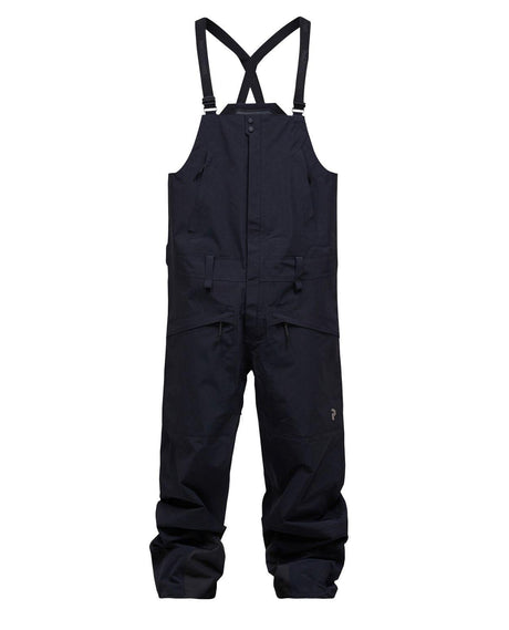 Peak Performance Edge 3L Bib Pants Men - Svarta hängselbyxor för skidåkning