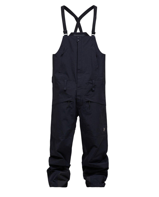 Peak Performance Edge 3L Bib Pants Men - Svarta hängselbyxor för skidåkning