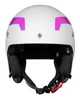Sweet Protection Volata 2Vi Mips racehjälm i färgställningen Miami Fade sedd framifrån - Alpingaraget