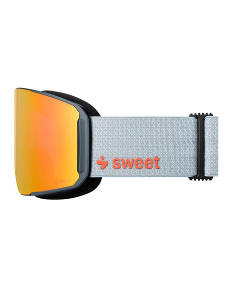 Sweet Protection Boondock II L RIG Reflect skidglasögon med orange RIG Topaz-lins och ljusgrått melerat band.