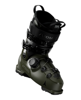 Olivgrön Atomic Hawx Prime 120 S BOA 26/27 alpinpjäxa med svarta detaljer och BOA-system.