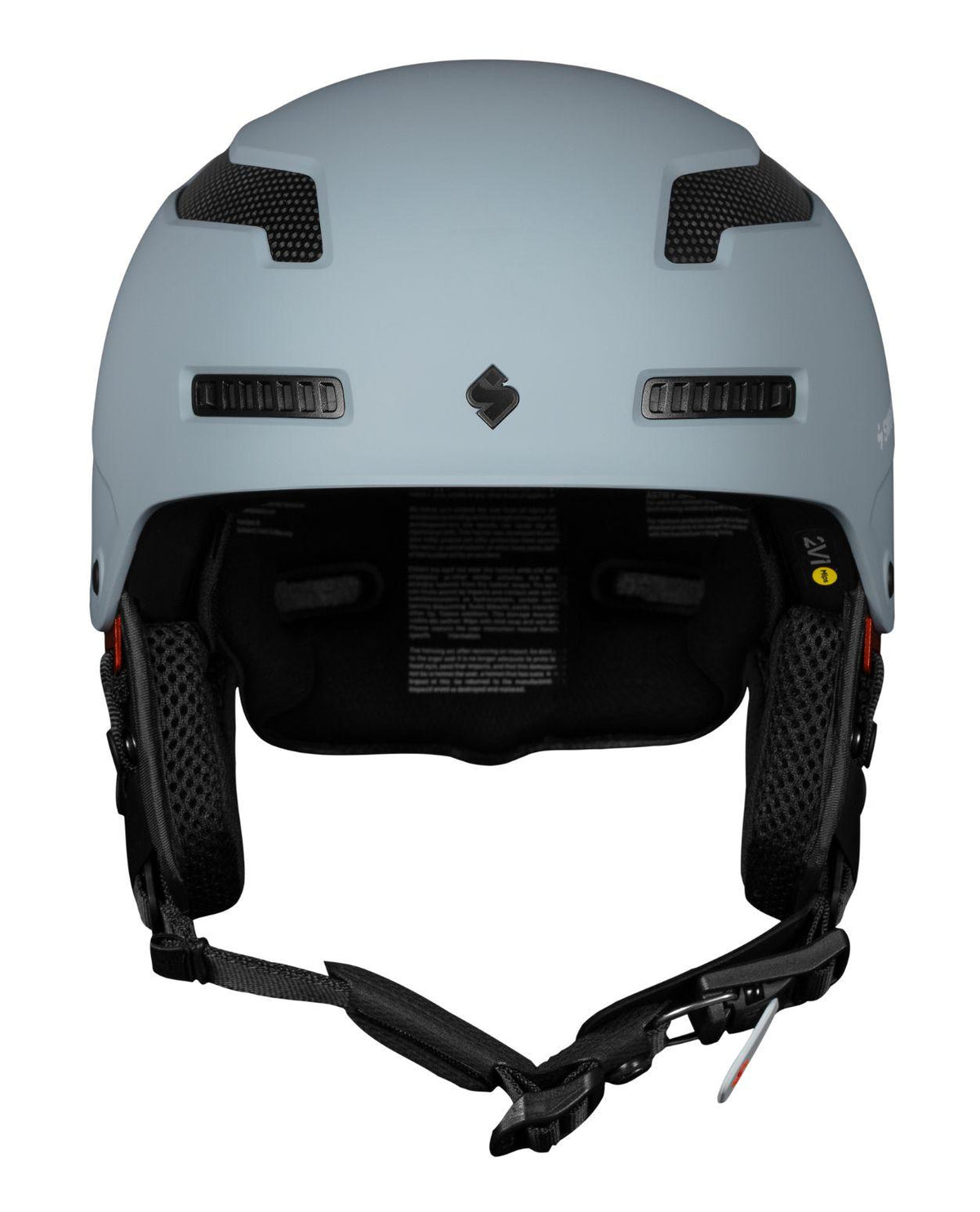 Sweet Protection Trooper 2Vi Mips alpinhjälm i platinagrått för säker skidåkning.