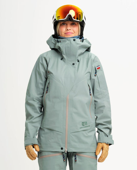 Elevenate Pure Jacket Women - Winter Green skidjacka för dam i vintergrön färg