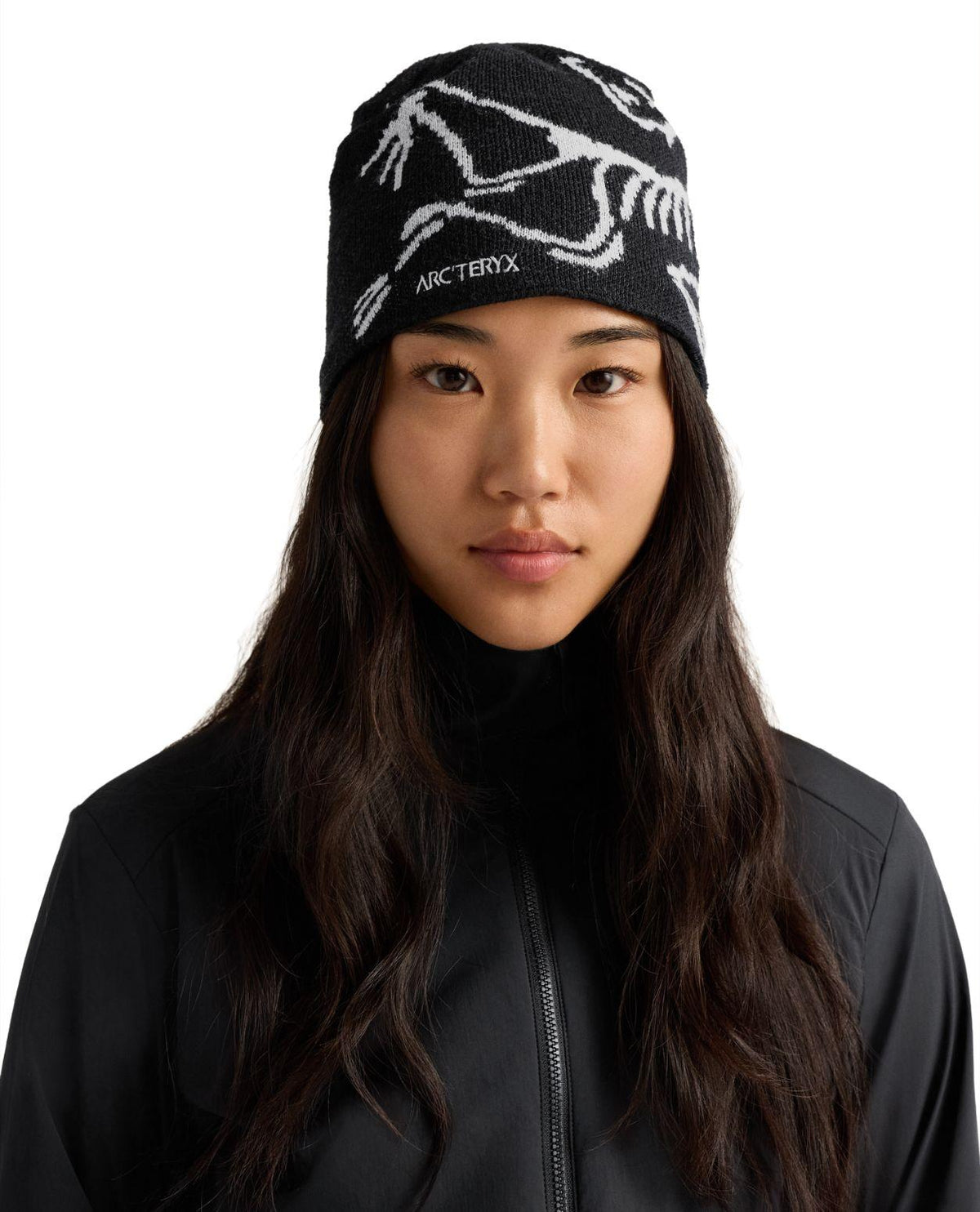 Arc'teryx Bird Head Toque - Svart mössa på modell