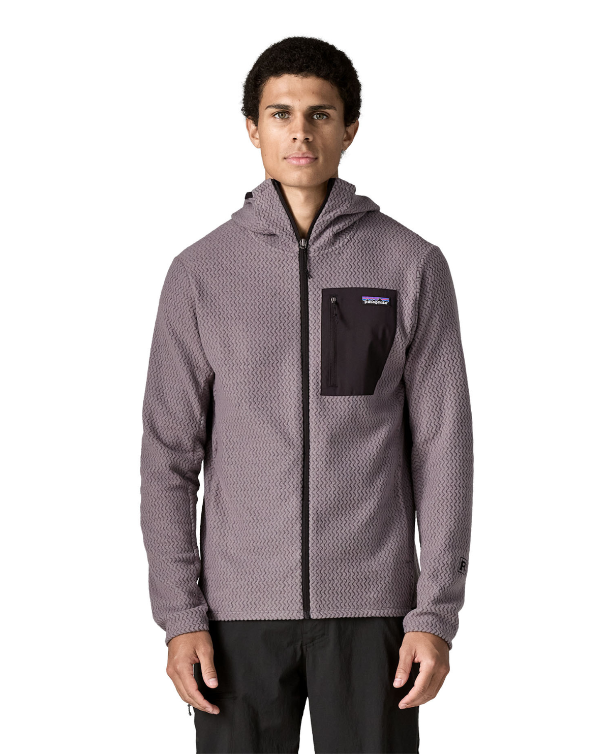Patagonia R1 Air Full-Zip Hoody Men - May Grey - Grå herrhoodie