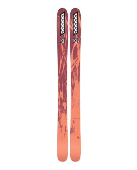 K2 Mindbender 101 W damer - freerideskidor i röd och orange färg - Alpingaraget