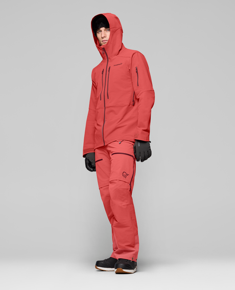 Norrøna Lofoten flex1 Jacket Men - Baked Apple, röd skijacka för herrar