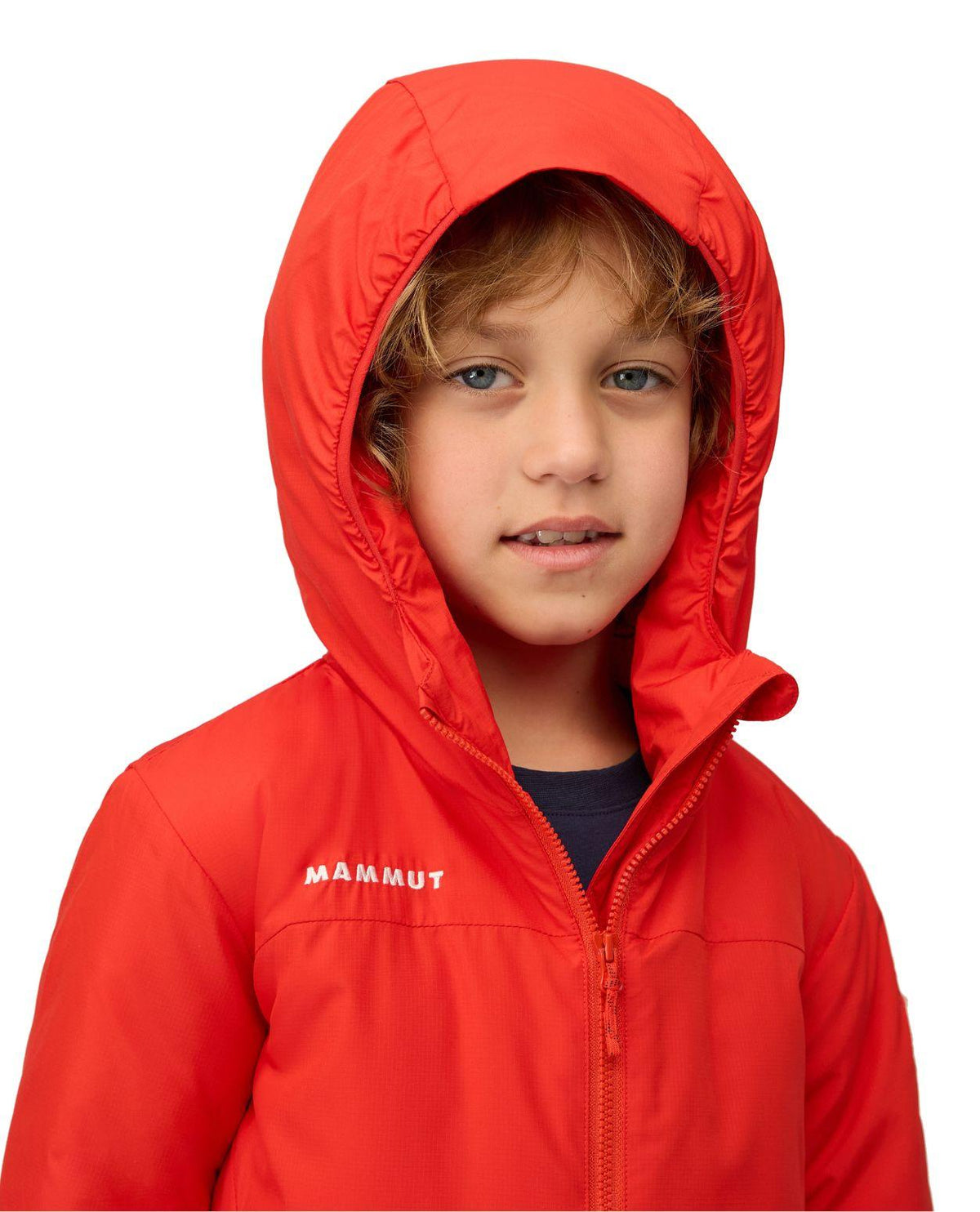 Mammut Rime IN Hooded Jacket Junior - Röd juniorjacka med huva