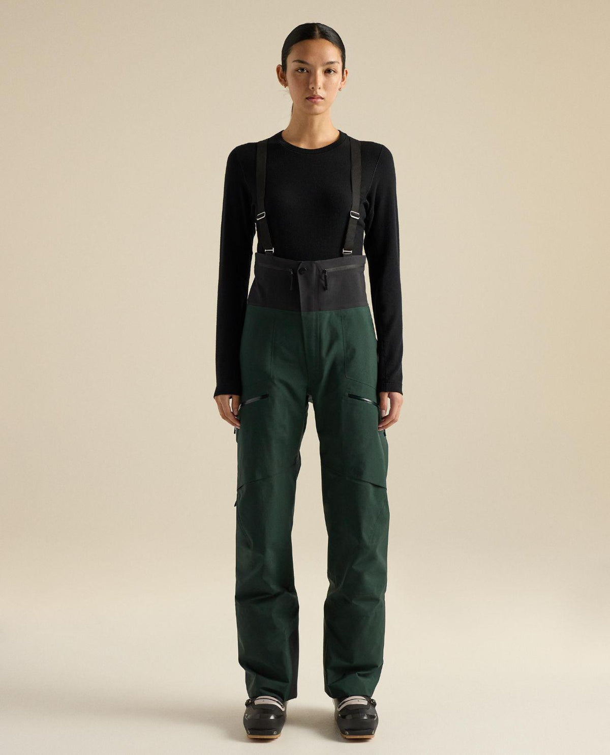 Arc'teryx Rush Bib Pant Women - Dark Jade - GORE-TEX Pro dammodell skidbyxor