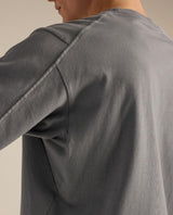 Arc'teryx Kragg Cotton Emblem Crew SS Men - Void - Grå bomullströja för herrar