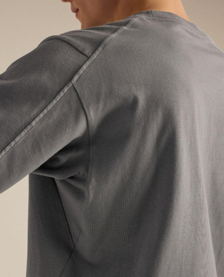 Arc'teryx Kragg Cotton Emblem Crew SS Men - Void - Grå bomullströja för herrar