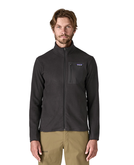 Patagonia R1 Air Jacket Men - Svart tröja för herr på modell