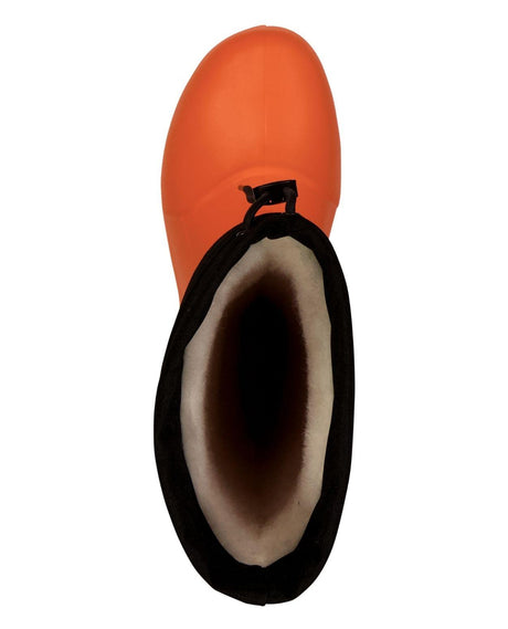 FUBUKI Niseko 3.0 - Orange sett uppifrån med synligt foder och snölås.