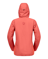 Norrøna Femund thermo60 Zip Hood Women - Deep Sea Coral (Bakifrån)