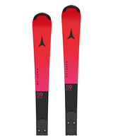 Röda Atomic Redster S9 FIS 150 26/27 juniorslalomskidor med racingdesign och asymmetrisk topp för tävlingsåkare.