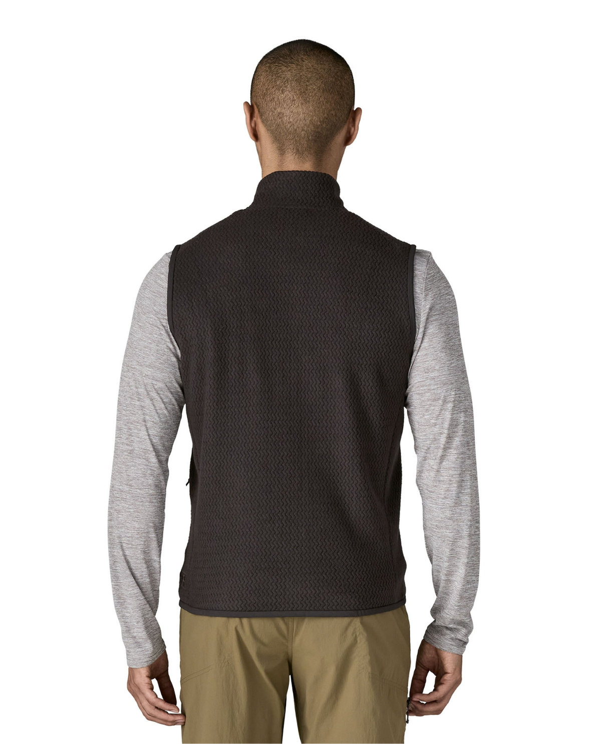 Patagonia R1 Air Vest Men - Svart väst bakifrån för herr