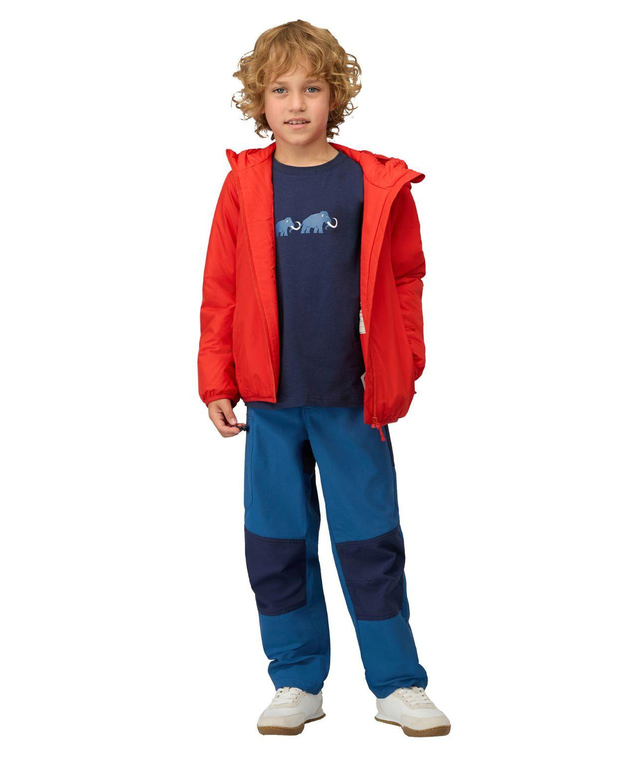 Mammut Rime IN Hooded Jacket Junior - Röd isolerad jacka för barn och ungdomar