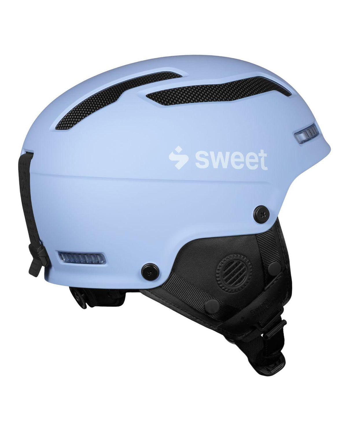 Ljusblå Sweet Protection Trooper 2Vi SL Mips slalomhjälm från sidan.