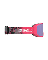 Giro Revolt Pro skidglasögon i färgen Neon Pink Drift med mönstrat band och rosa detaljer.