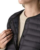 Patagonia LW Reversible Down Sweater Cardigan Women - Svart mellanlager med tryckknappar