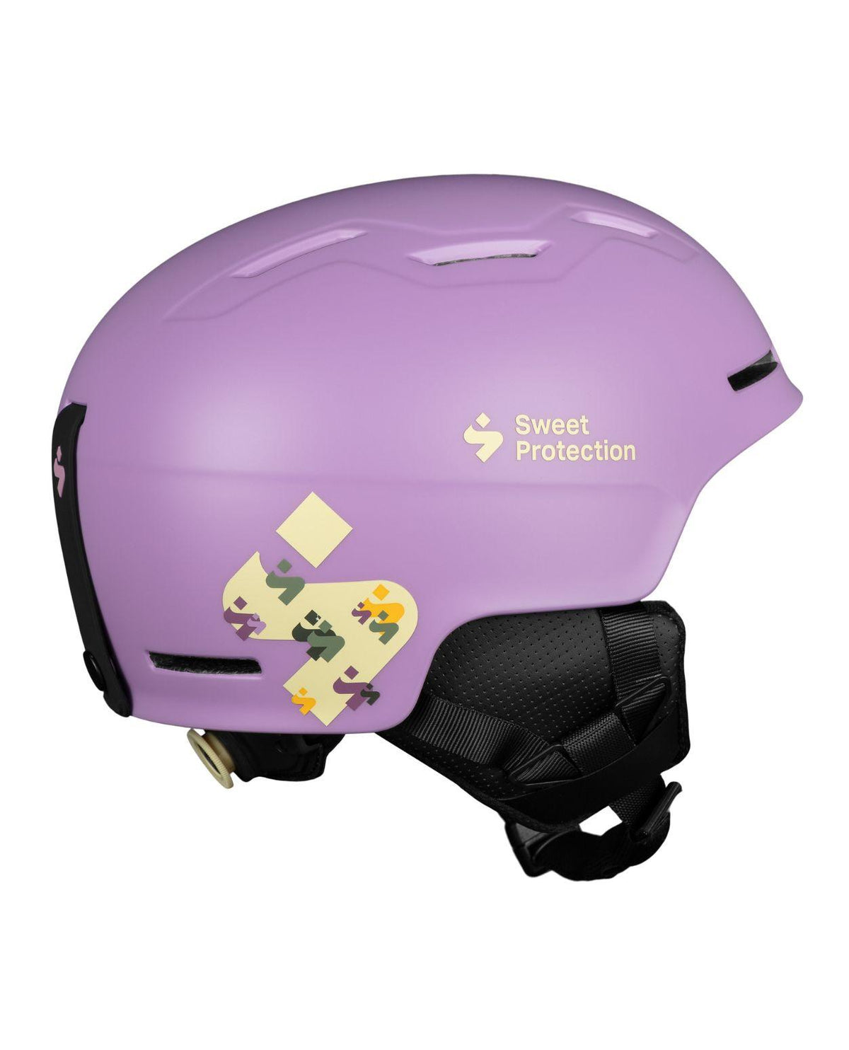 Sweet Protection Winder Mips juniorhjälm i rosa färg med dekorativ grafik och matt finish.