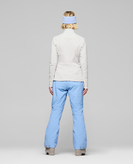 Norrøna Lofoten warm2 Jacket Women i Whisper White och Allure från baksidan