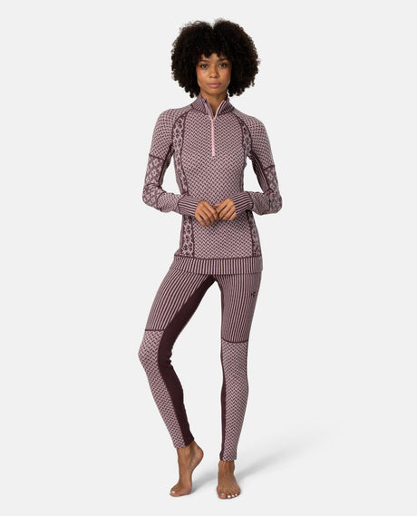 Kari Traa Smekker High Waist Pants - Cocoa Powder - Brun - Underställ - Alpingaraget
