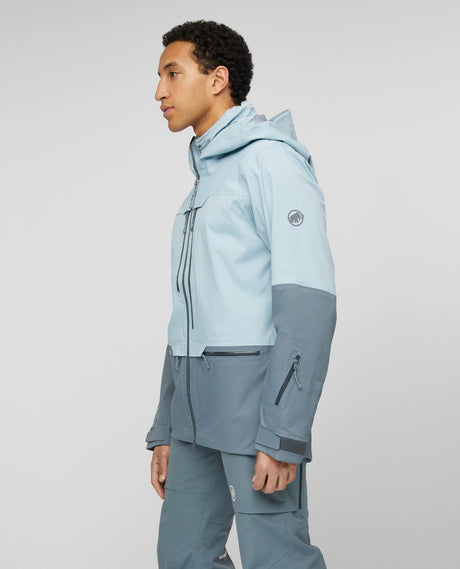 Mammut Haldigrat HS Hooded Jacket Men i färg Nebla-Strata - Flerfärgad skidjacka för herr