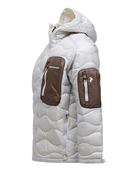 Peak Performance Helium Utility Down Hood Jacket Men - Antarctica/Terrain Tan