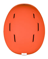 Orange Sweet Protection Winder Mips juniorhjälm sedd från ovan med strategiska ventilationsöppningar.