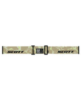 Scott Goggle Sphere OTG LS skidglasögon med beige rem och mönster i Mojave Beige.