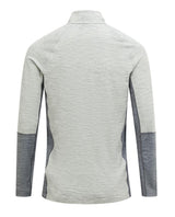 Peak Performance Magic Half Zip Men i färgen Med Grey Melange visar baksidan av det funktionella understället för herrar.