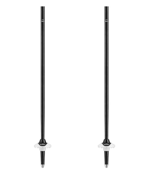 Leki Drifter Vario S - Black / Dark Anthracite / Neon Orange - Juniorstavar - Alpingaraget
