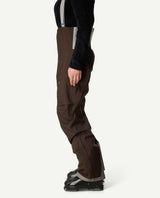 Sida av brun hängselbyxa för dam från Houdini, modell Rollercoaster Bib Pants II.