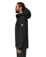Mammut Haldigrat HS Hooded Jacket Men - Svart skidjacka sedd från sidan för herr