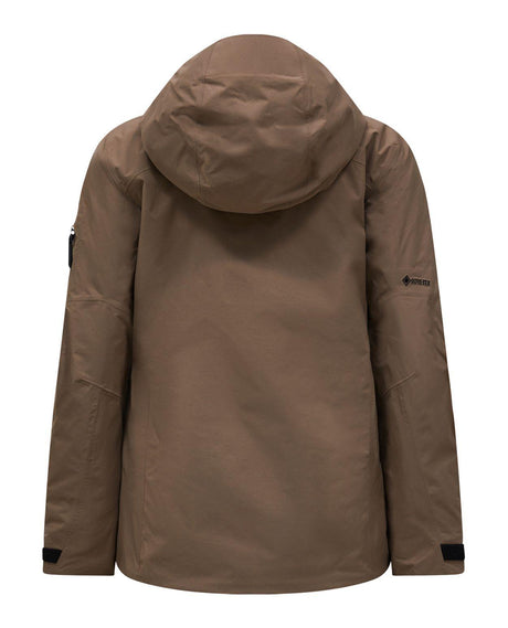 Peak Performance Alpine Gore-Tex Insulated Jacket Dam Terrain Tan bakifrån.