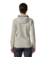 Patagonia R1 Air Full-Zip Hoody Women - Birch White bakifrån