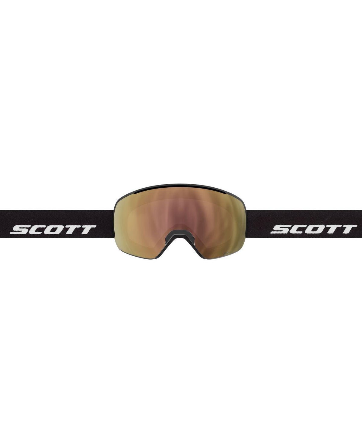 Scott Goggle Sphere OTG LS skidglasögon i svart med Cinnamon Chrome-lins och vit logotyp på bandet.